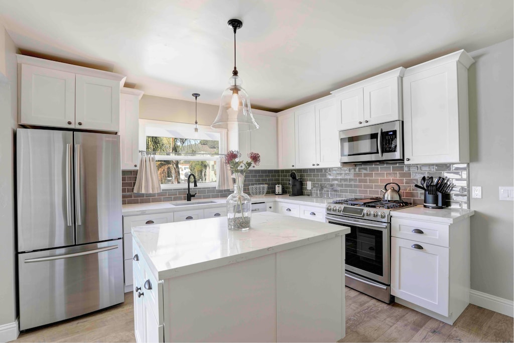 Remodeled cottage. The kitchen has chef grade appliances.