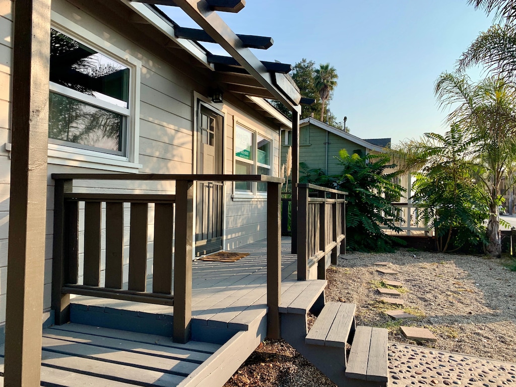 Wash off beach sand at the outdoor shower.