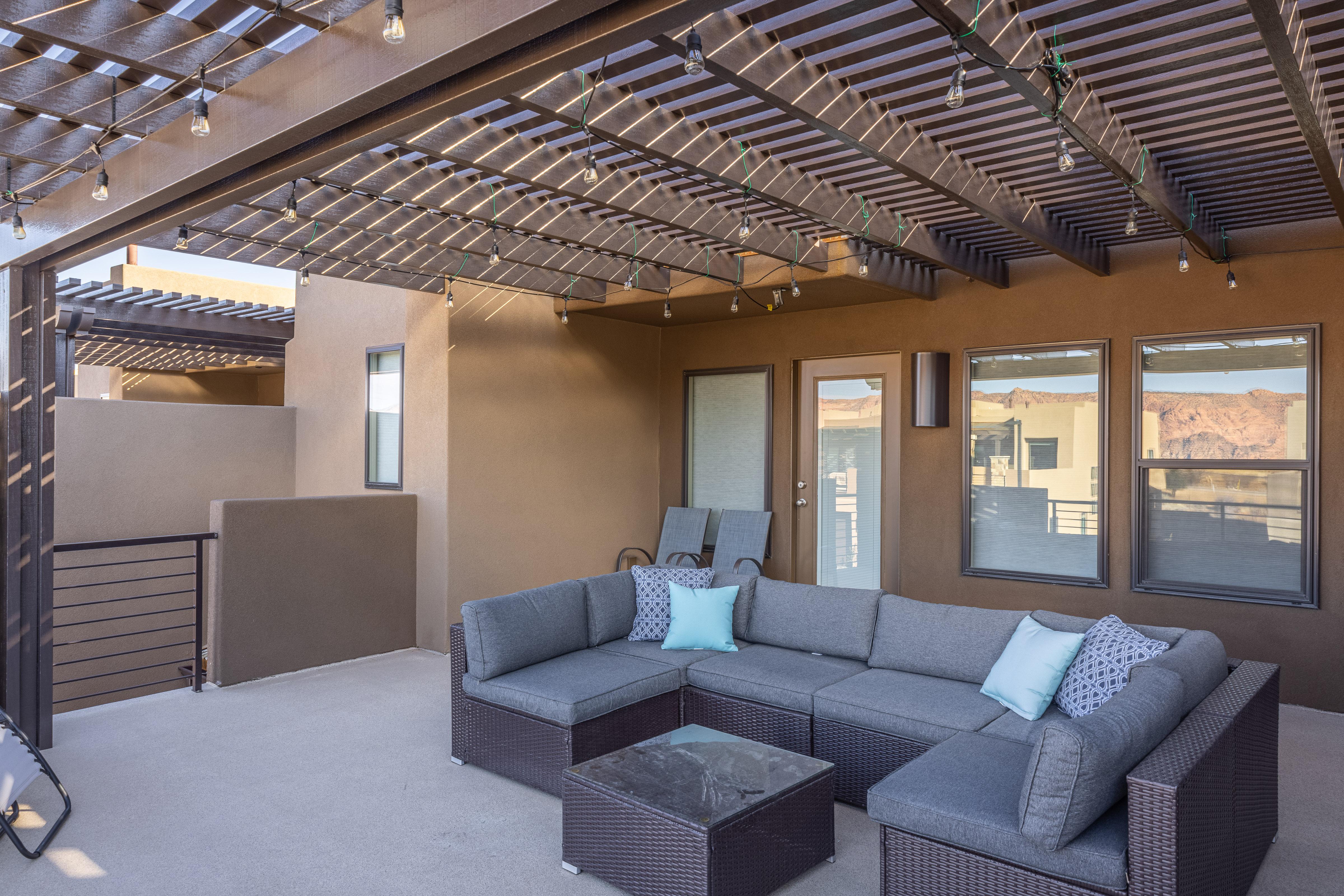 Read a book and enjoy the weather while you lounge around in the comfort on the upstairs patio area.