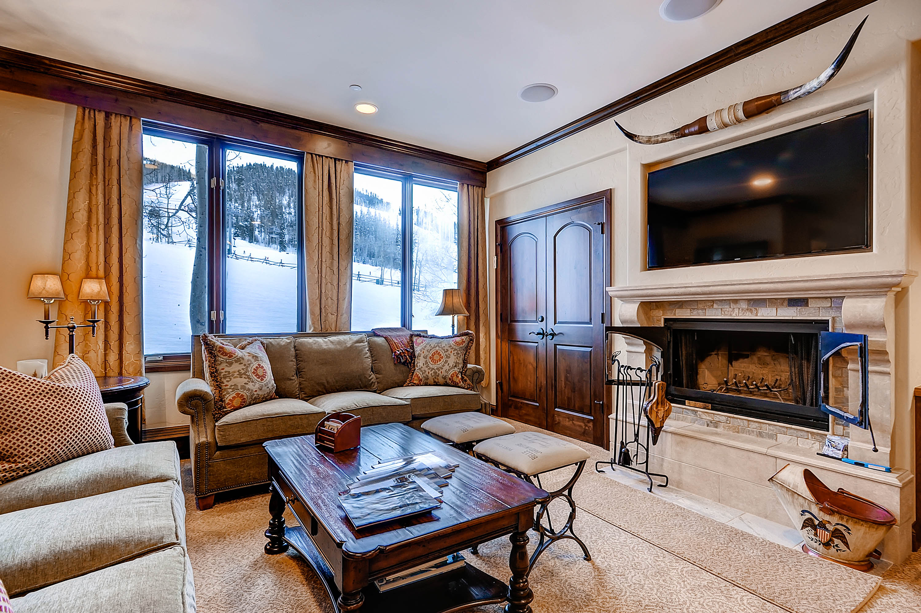 Property Image 1 - Light-Filled, Stylish Condo with Fireplace; Near Skiing