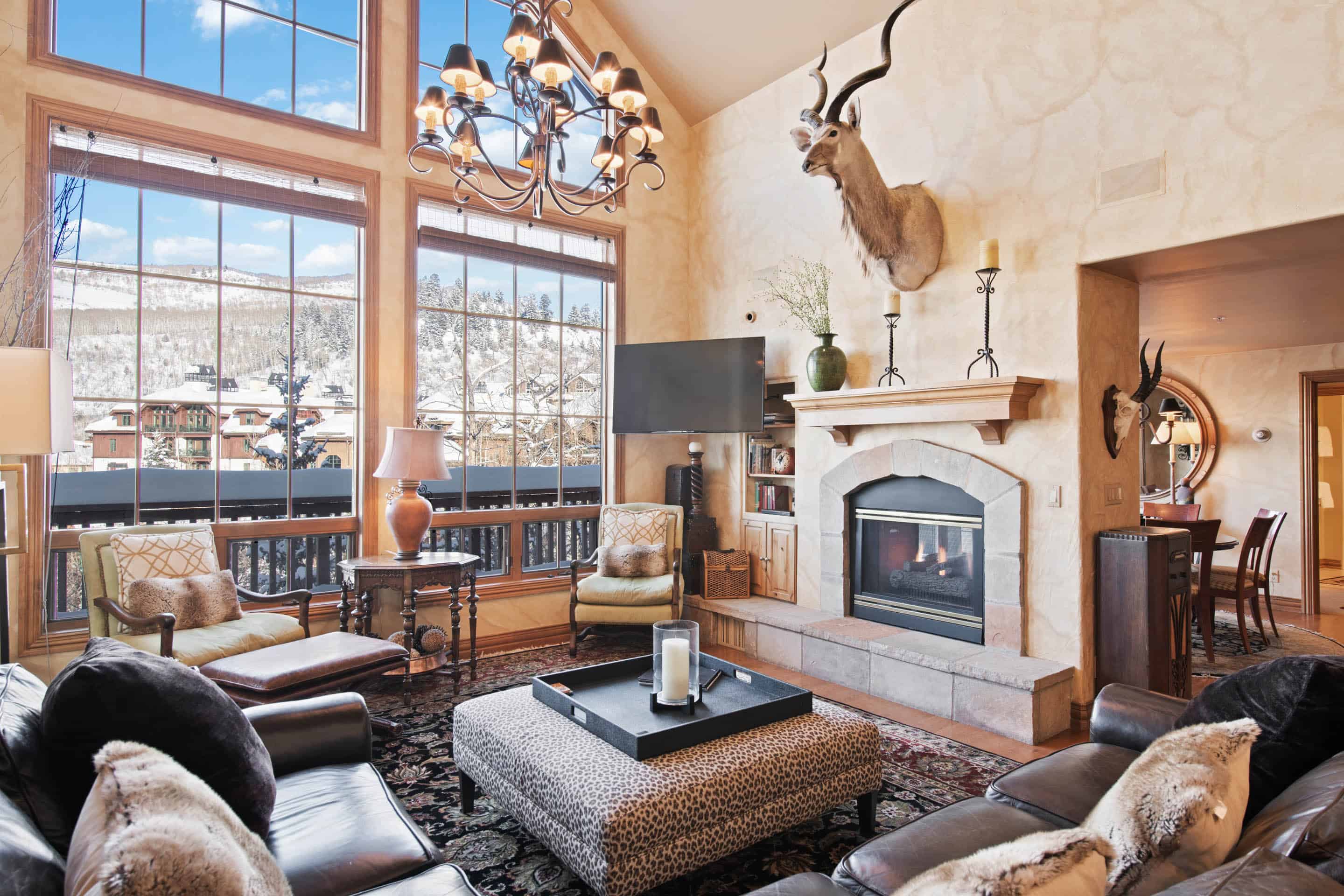 Property Image 1 - Elegant Mountain Condo with Large Windows, Decks & Ski Access