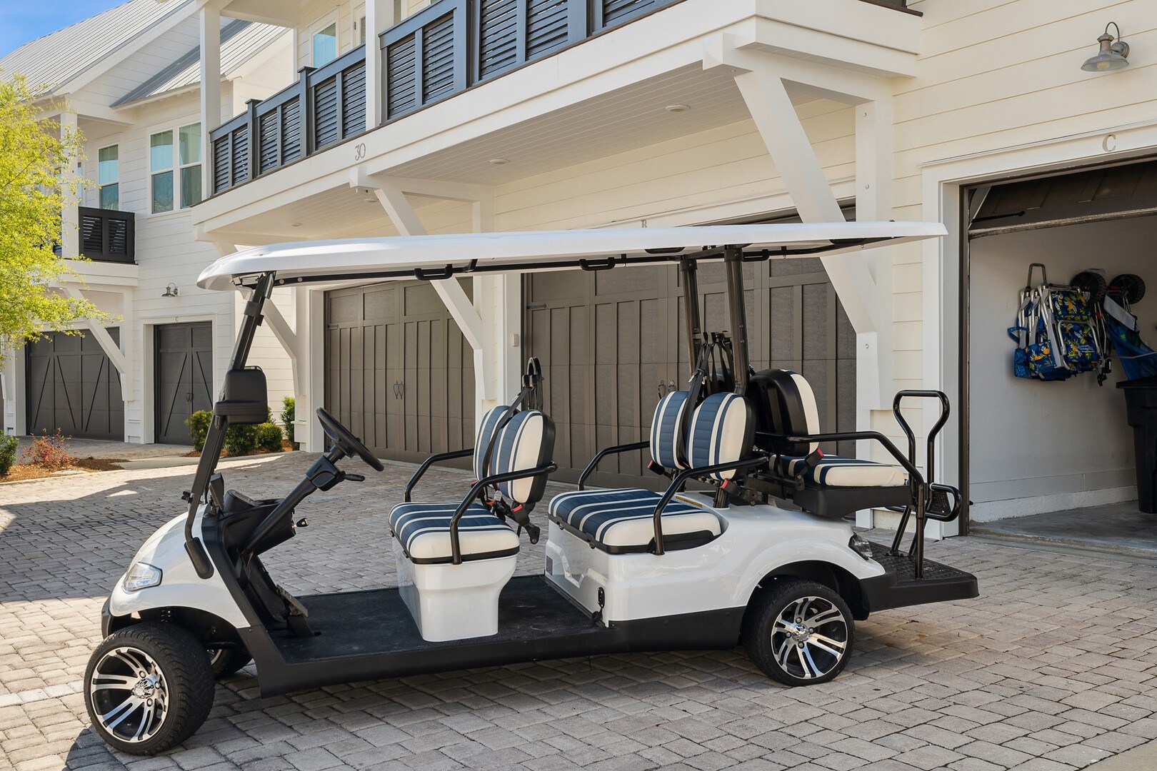 6 Seater Golf Cart Included with Your Rental