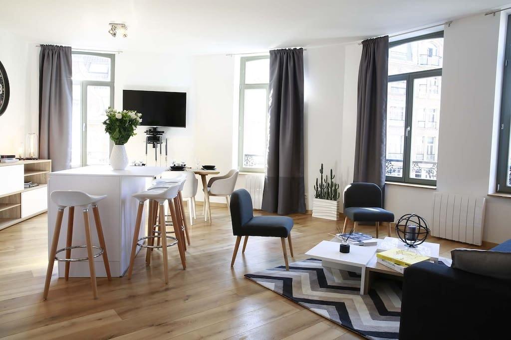 Property Image 1 - Stylish Apartment next to the train station of Lille