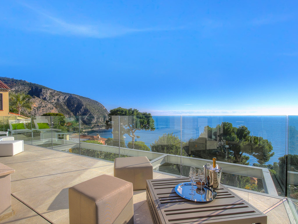 Sleek Modern Villa with Heated Pool, Sauna & Incredible Sea Views