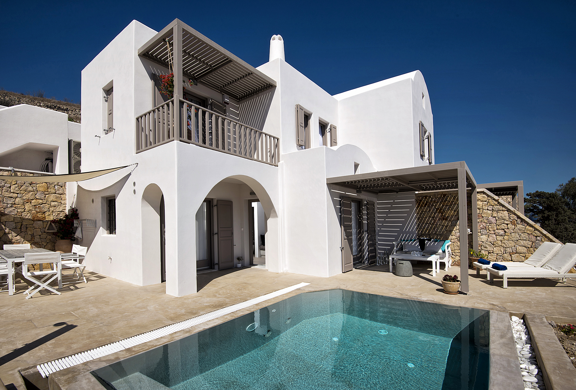 Property Image 1 - Stylishly Designed Zen 4 Bedroom Villa with Pool and Stunning Aegean Sea Views