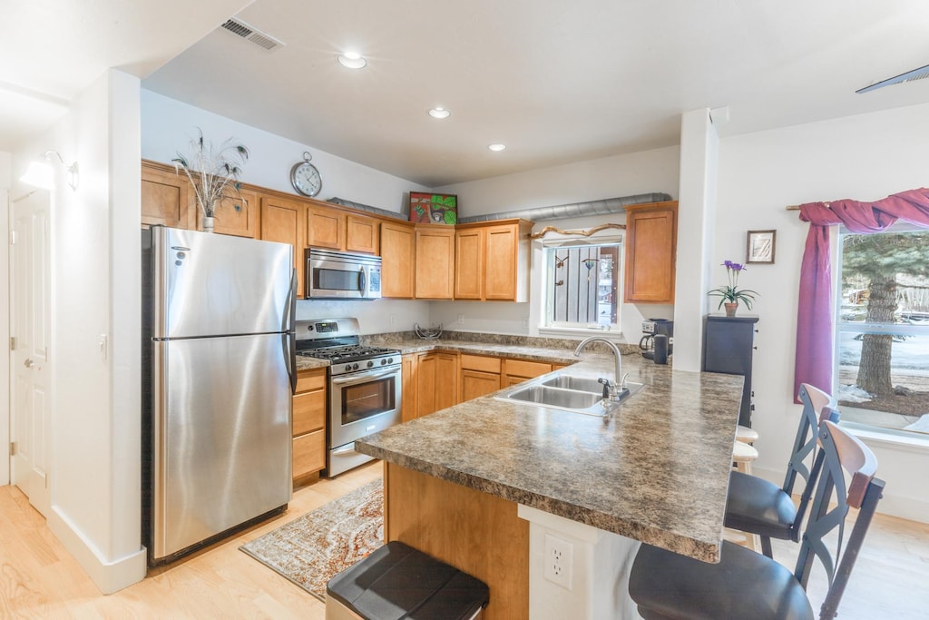 Kitchen Area with Bar Seating