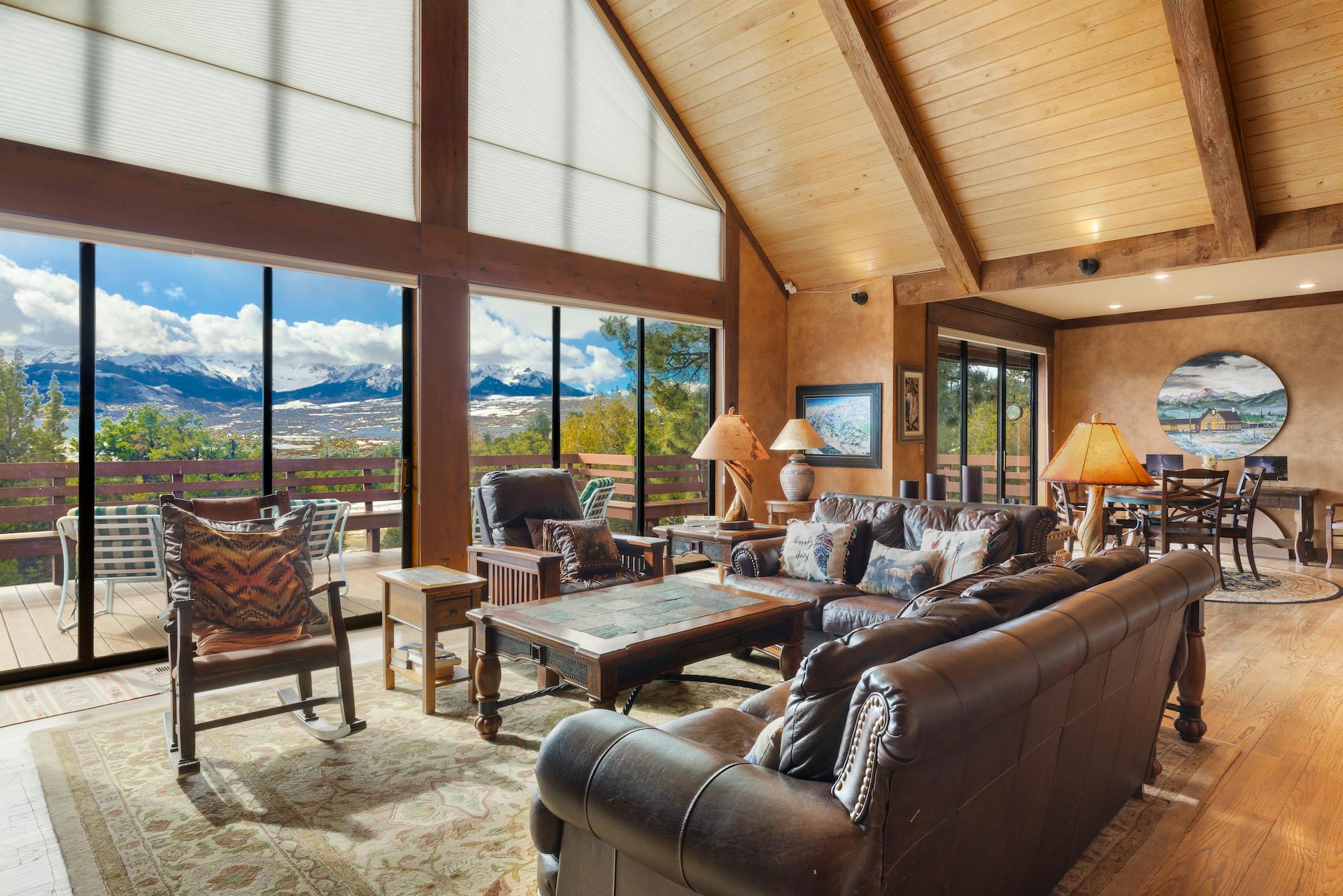 Large Open Living Room with Incredible Views 