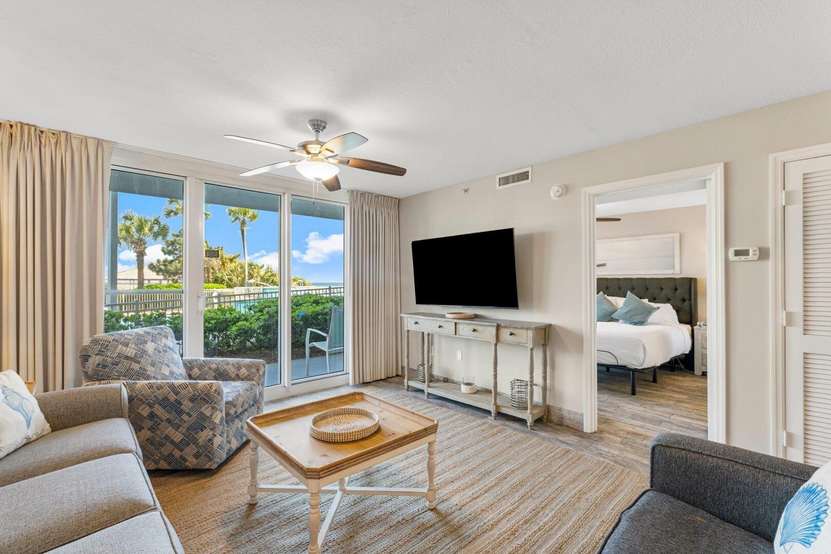 Living Area with Balcony