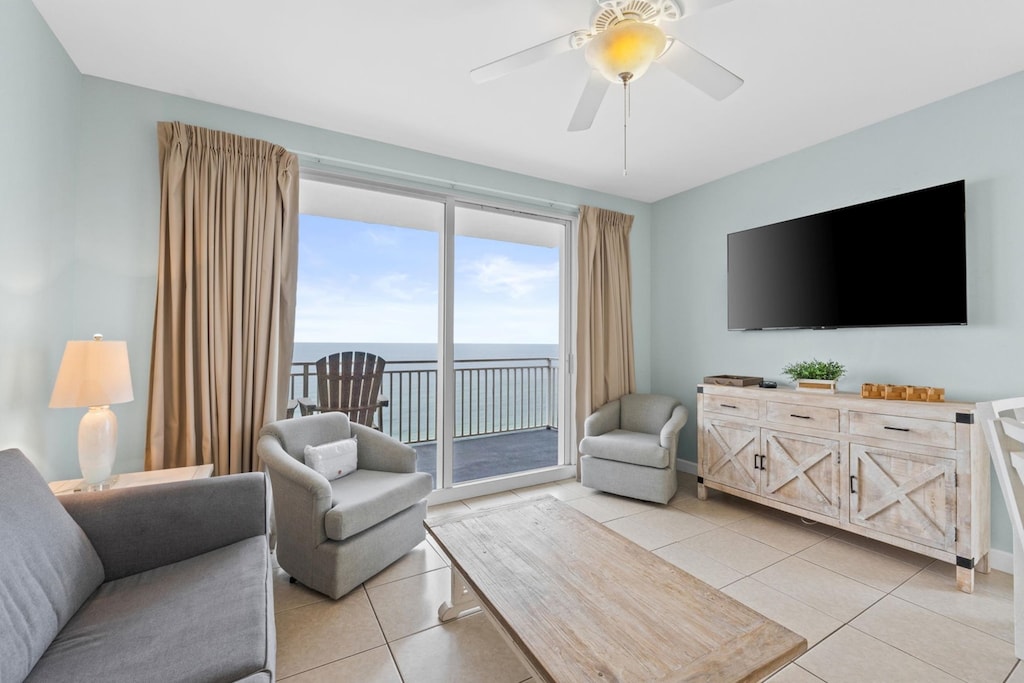 Living Area with Balcony