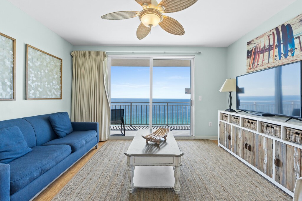 Living Area with Balcony