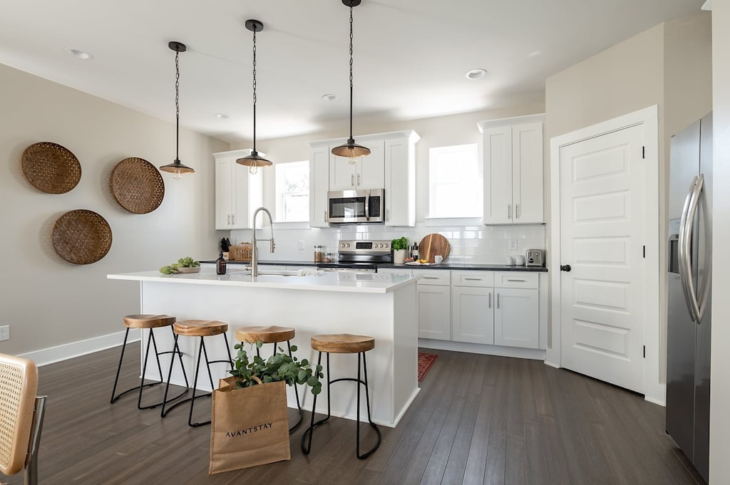 Grab a stool and a snack.