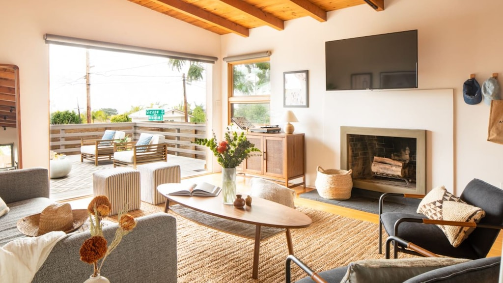 Spacious living area.