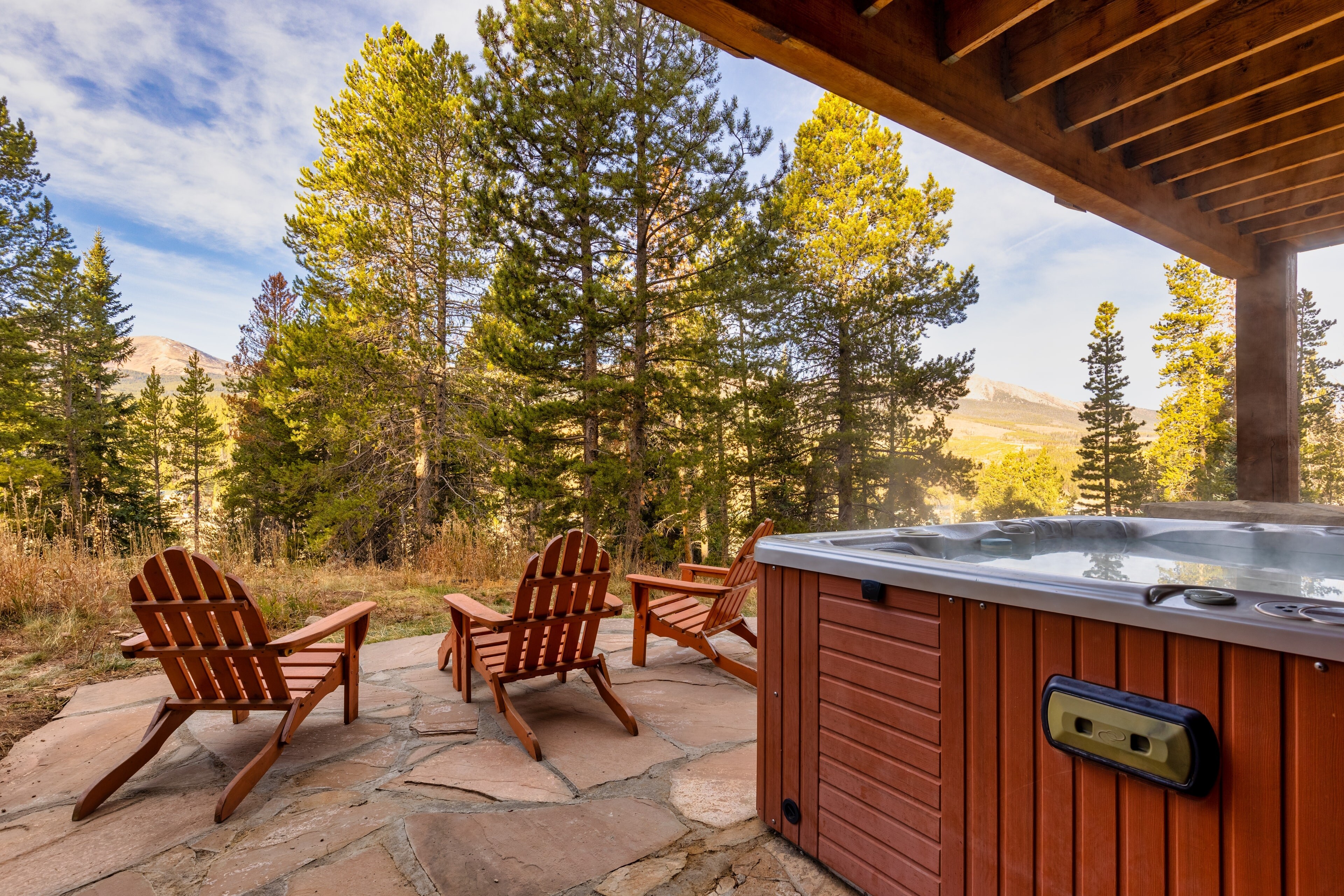 Hot tub, with a view.