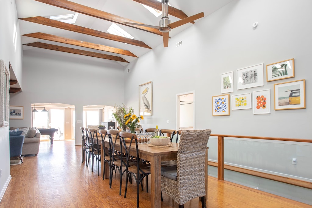 Beautiful high ceilings and an airy feel.