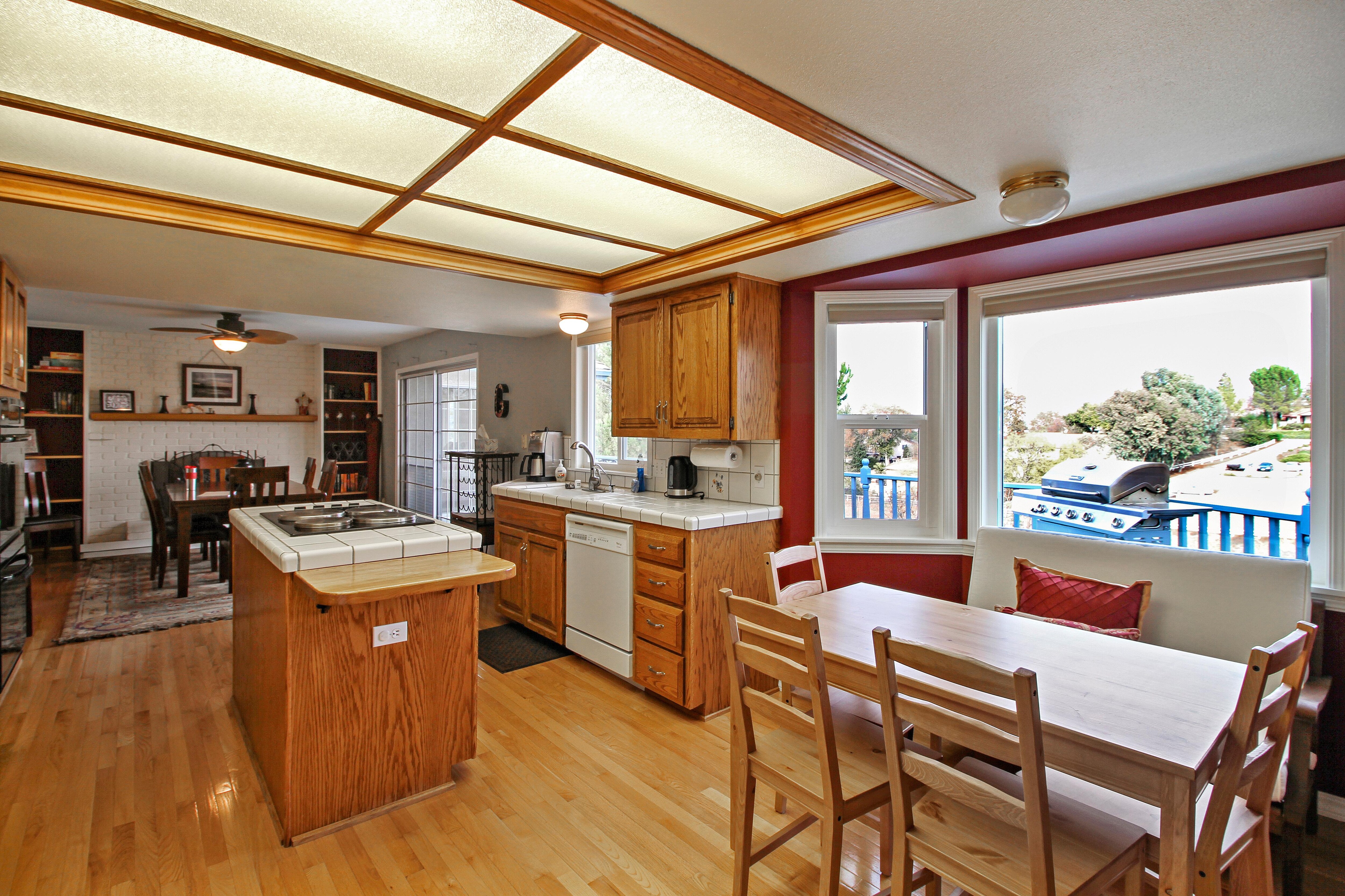 Quality Hardwood Floors in the Dining Room and Kitchen