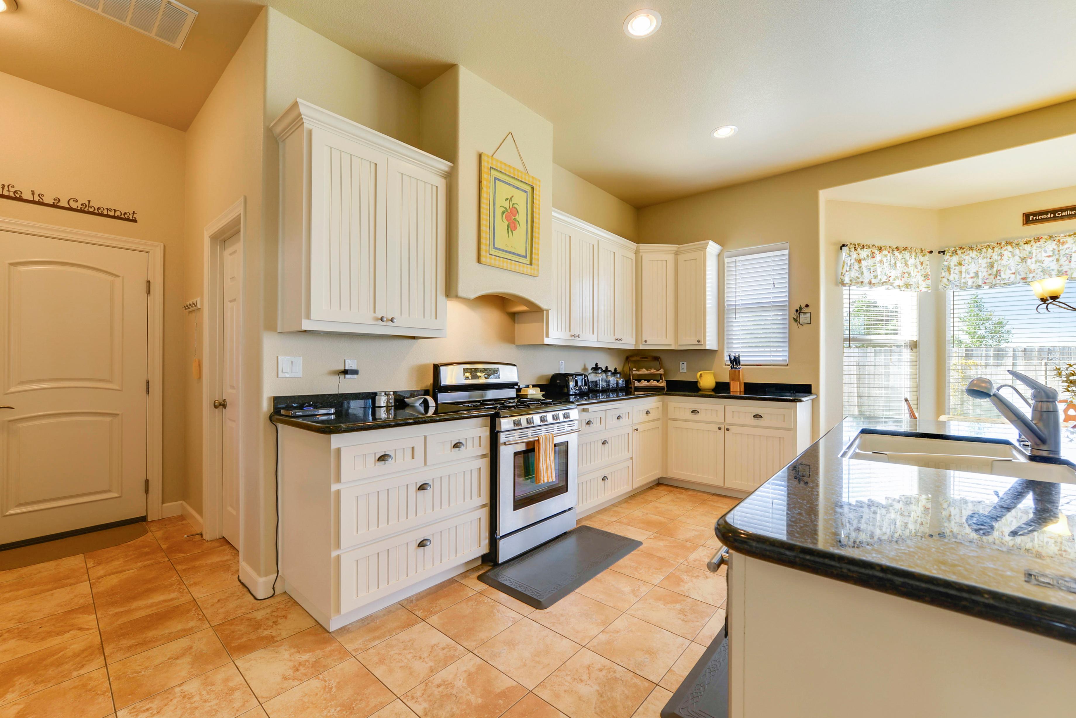 Our large kitchen welcomes cooks with acres of counter space