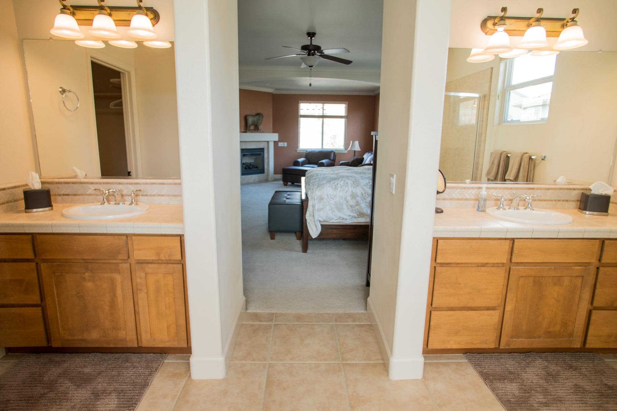 Master Bathroom is En Suite, with Double Sinks