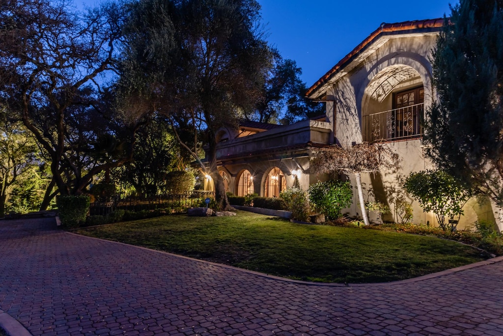 The estate is divided into four unique spaces, with main house as the focal point, with a wonderful display of craftsmanship as the grounds wrap around living quarters, they define the feeling of a Mediterranean Villa