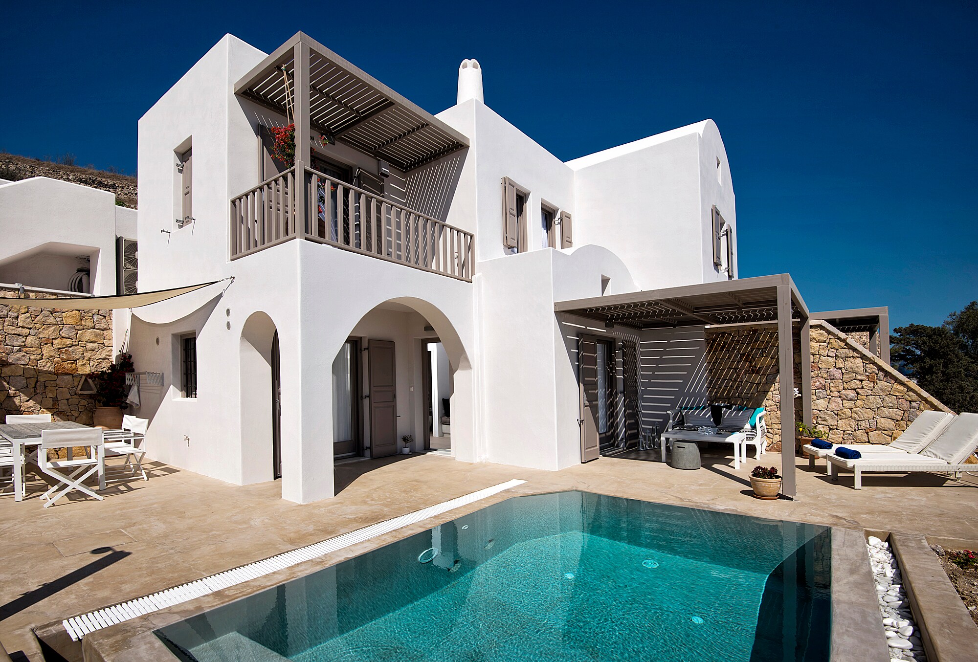 Property Image 1 - Stylishly Designed Zen 4 Bedroom Villa with Pool and Stunning Aegean Sea Views