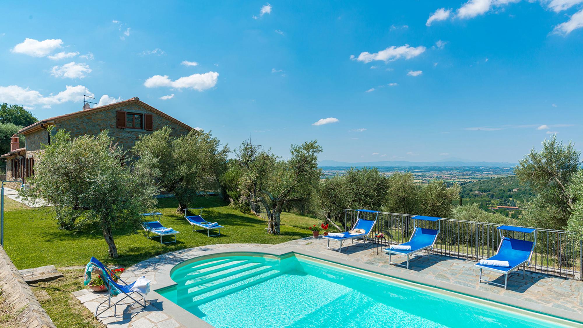 Property Image 1 - Hilltop Idyllic Stone Farmhouse with Private Pool
