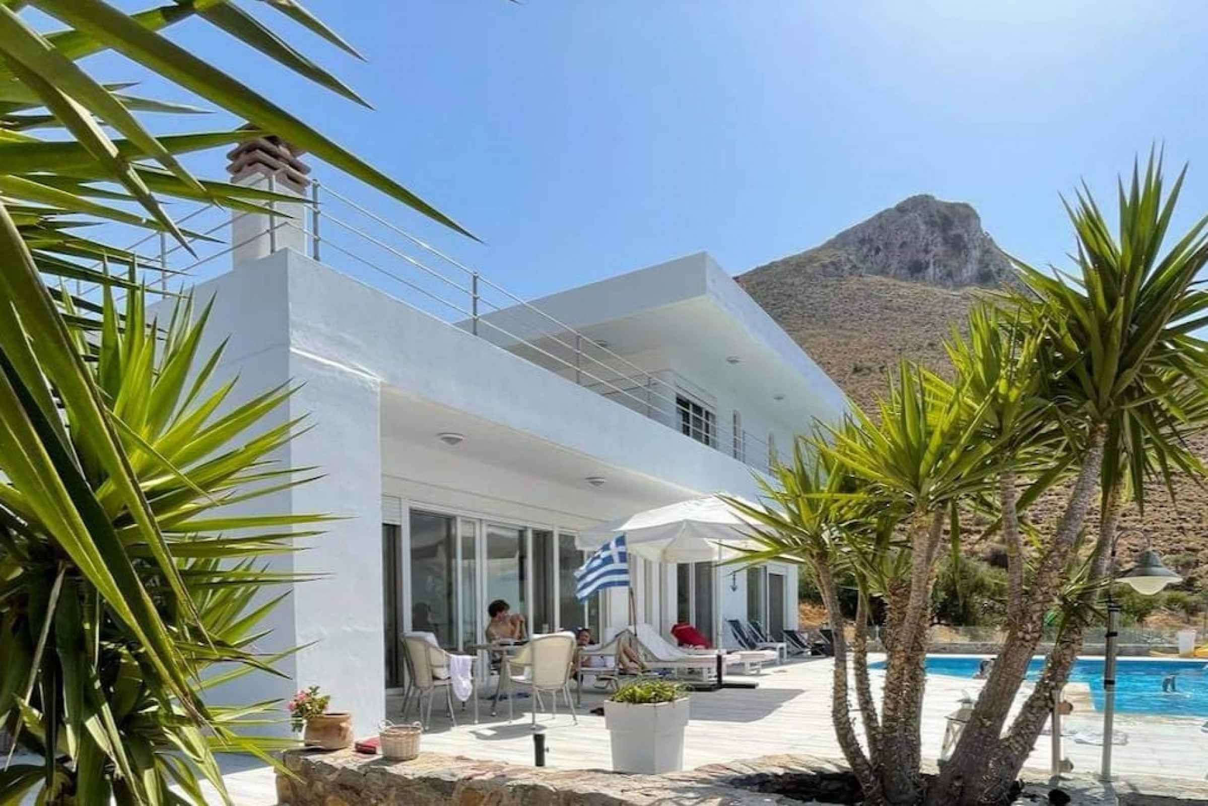Property Image 2 - Villa located at Kokkino Chorio has one of the most outstanding sea views.