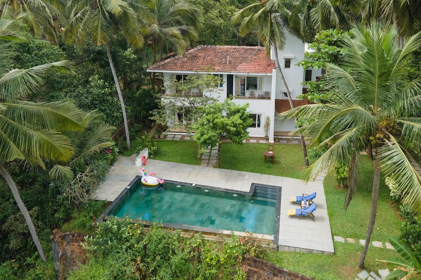 Property Image 2 - Frangipani by the River, Nerul · Tropical Villa by the River in Goa w Pool & Field