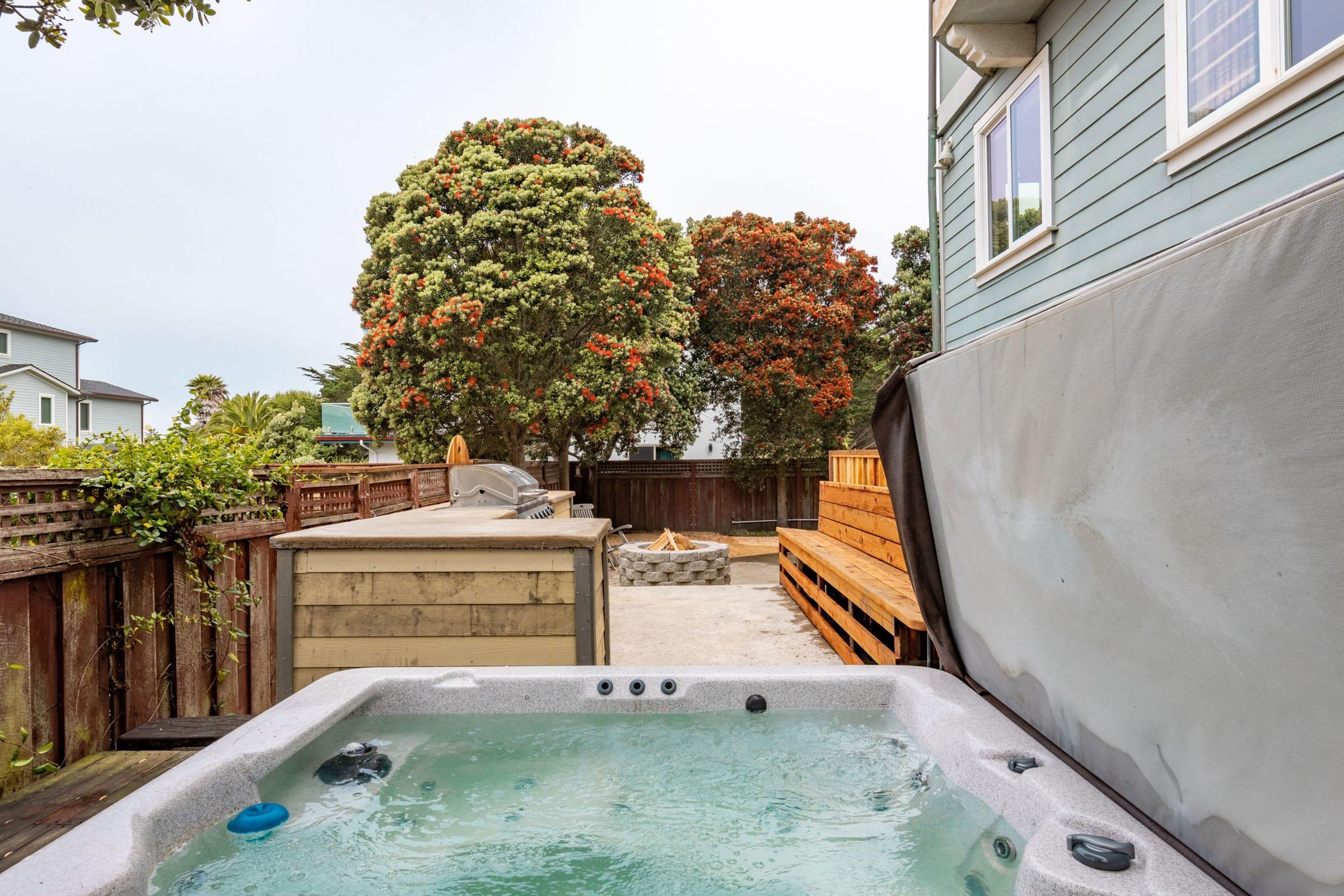 Property Image 1 - Beach Bungalow | Private Hot Tub, Fire Pit, BBQ, Walk to food & activities