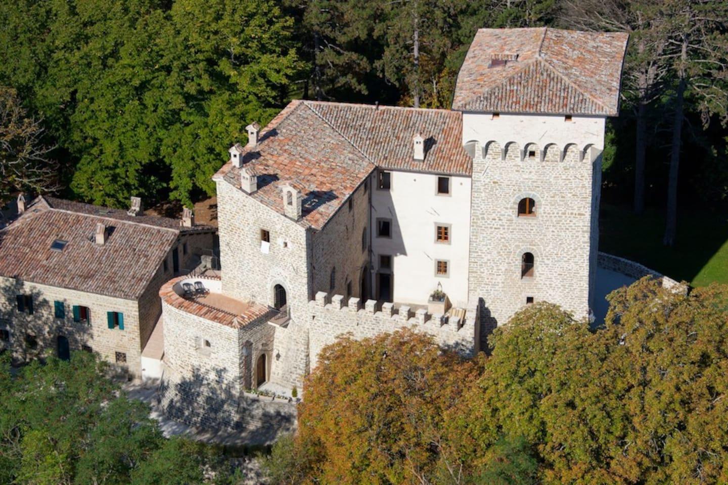 Property Image 1 - Classical Castle overlooks the Valley up to Mount Cucco