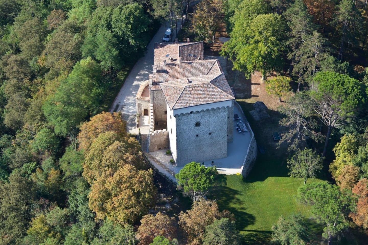 Property Image 2 - Classical Castle overlooks the Valley up to Mount Cucco