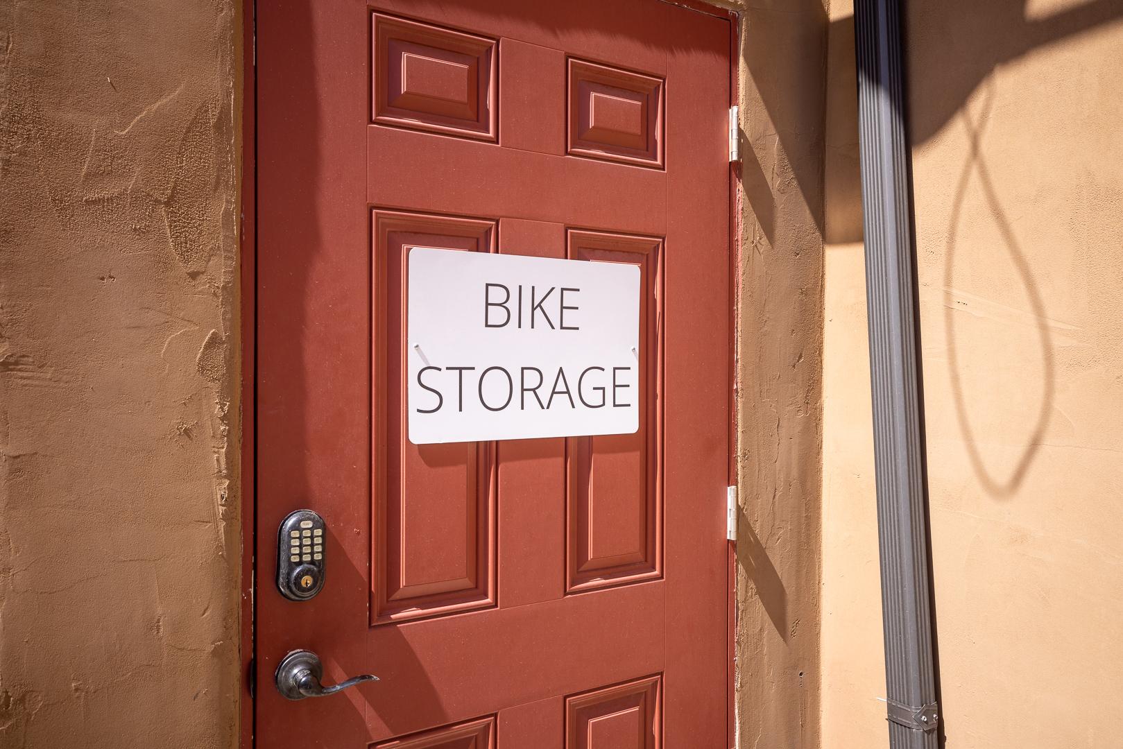 secure bike storage
