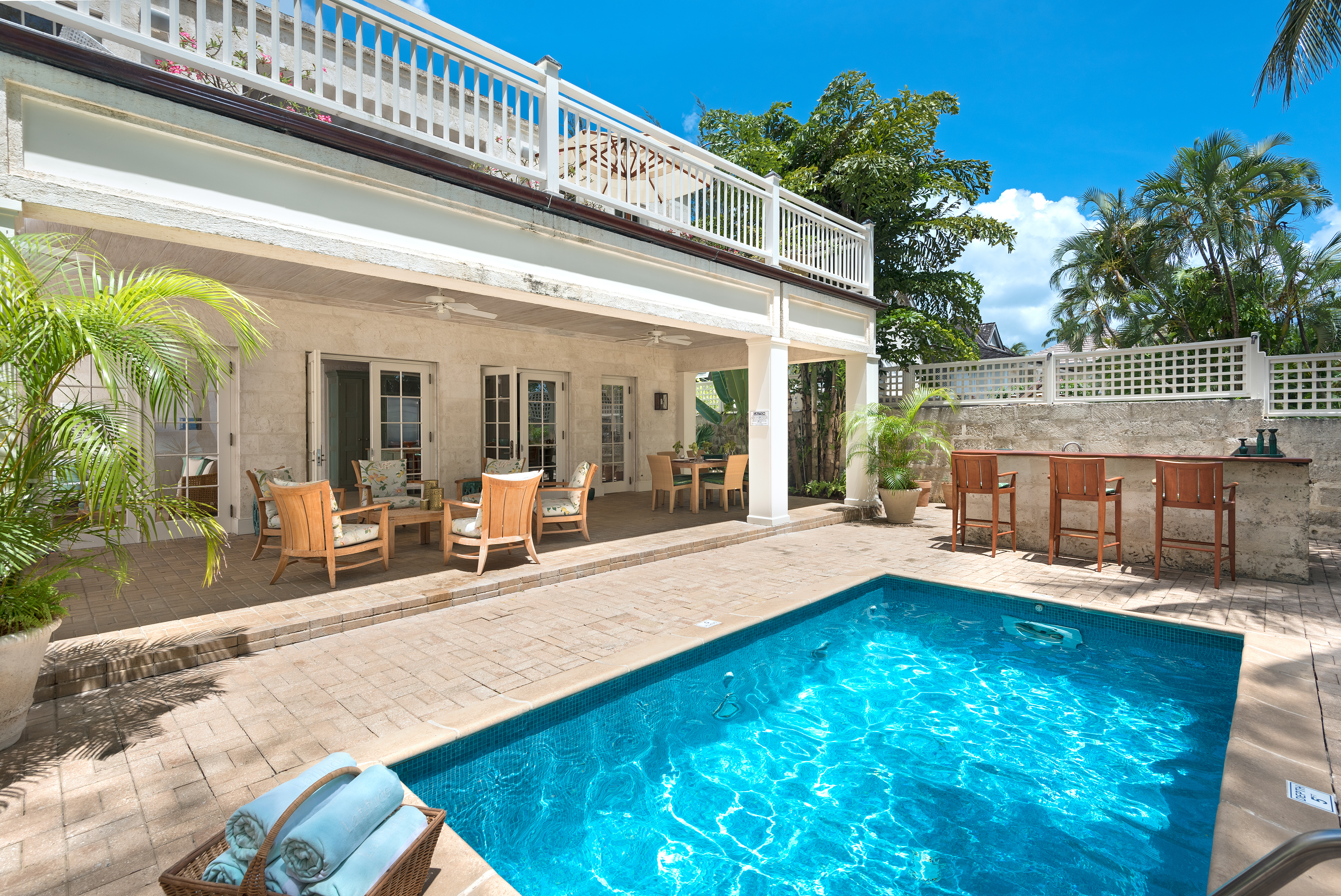 Property Image 1 - Elegant Two-Story Villa with Romantic Sunsets in Gibbes Bay