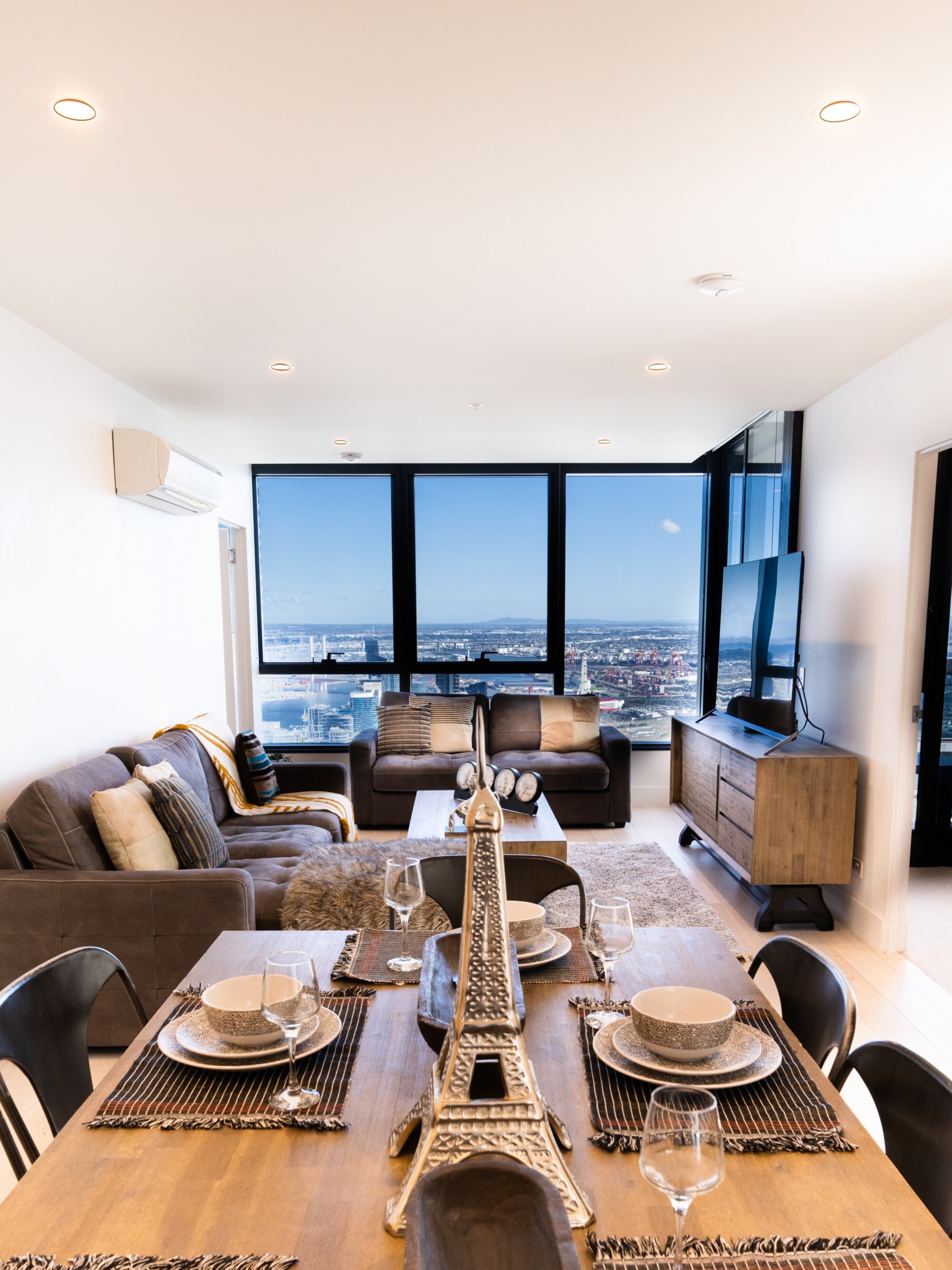Sit in style with a 270 degree view of Melbourne CBD!