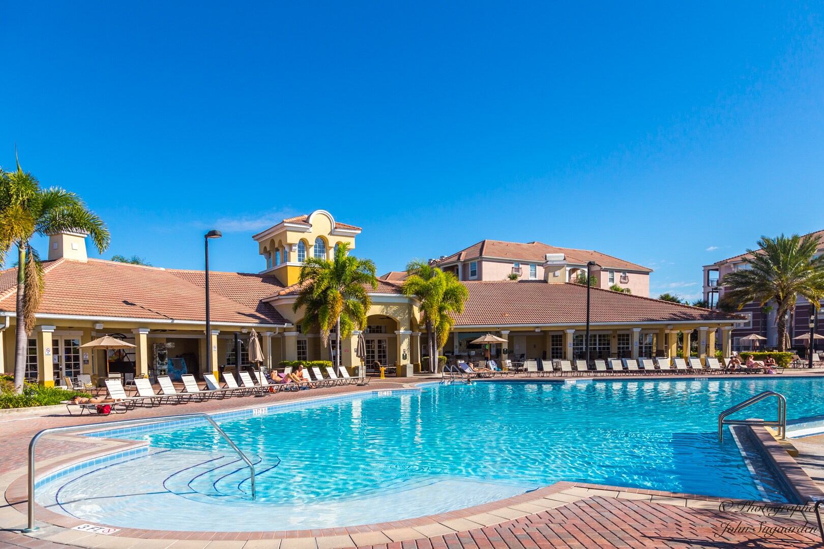 Sparkling resort pool