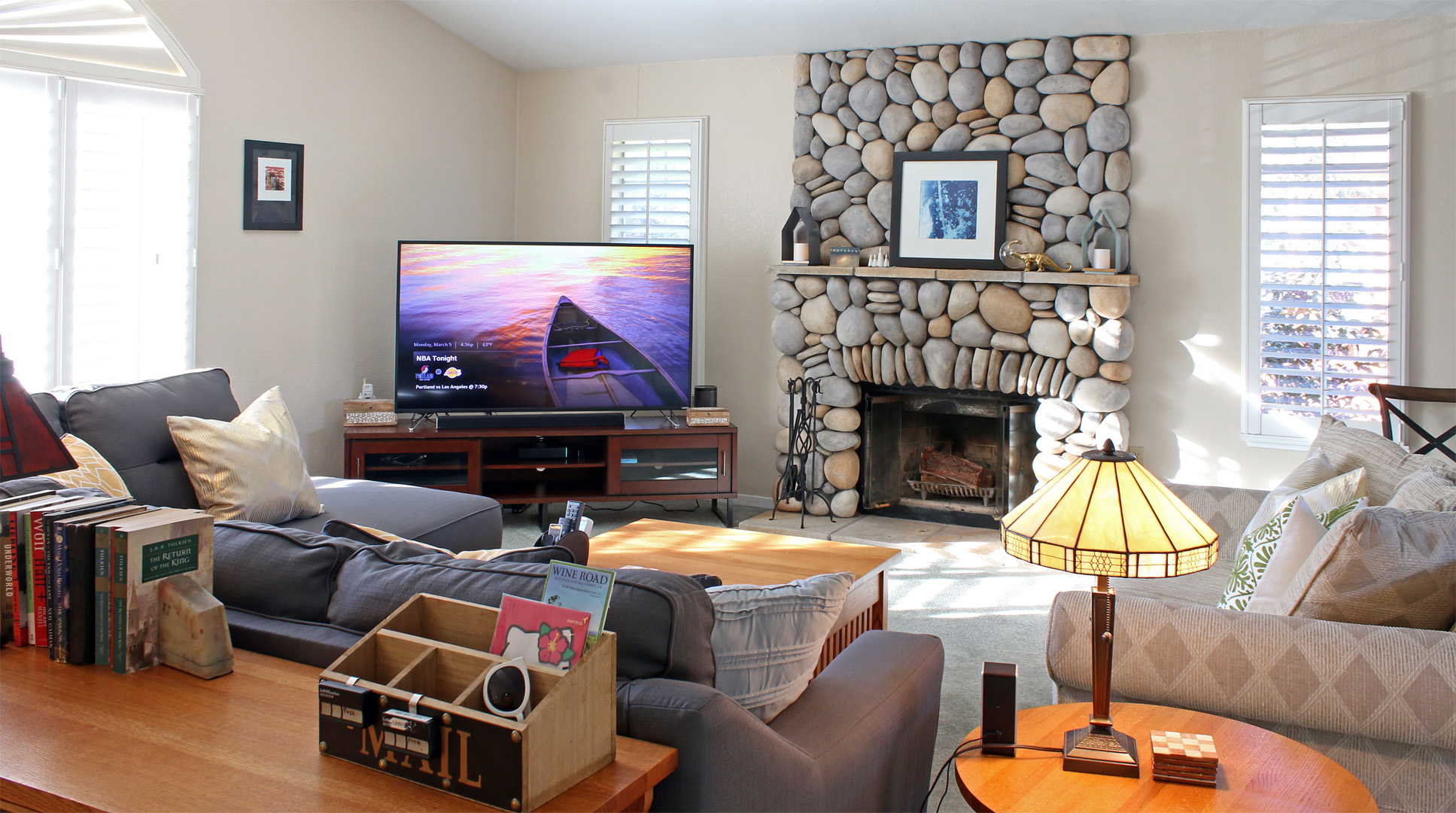 Guests love the comfy living room!