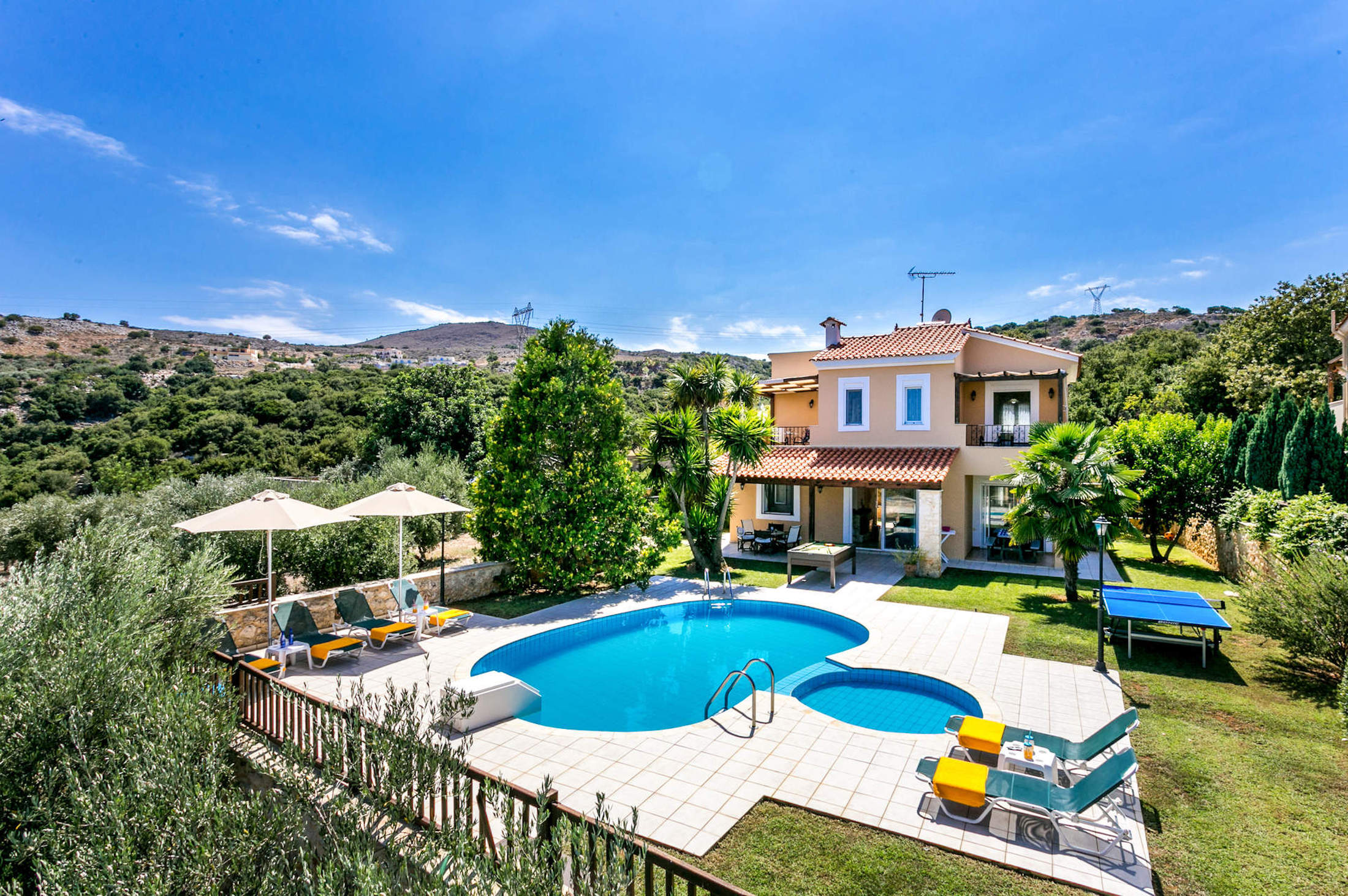 Property Image 1 - Tree Surrounded Villa in Gerani with Private Pool
