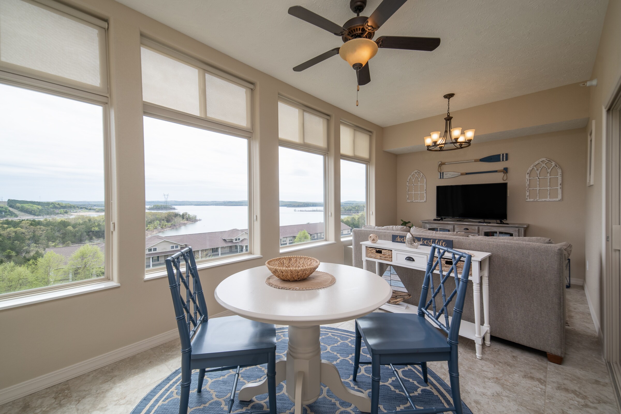 All-Season Sunroom with View of Table Rock Lake
