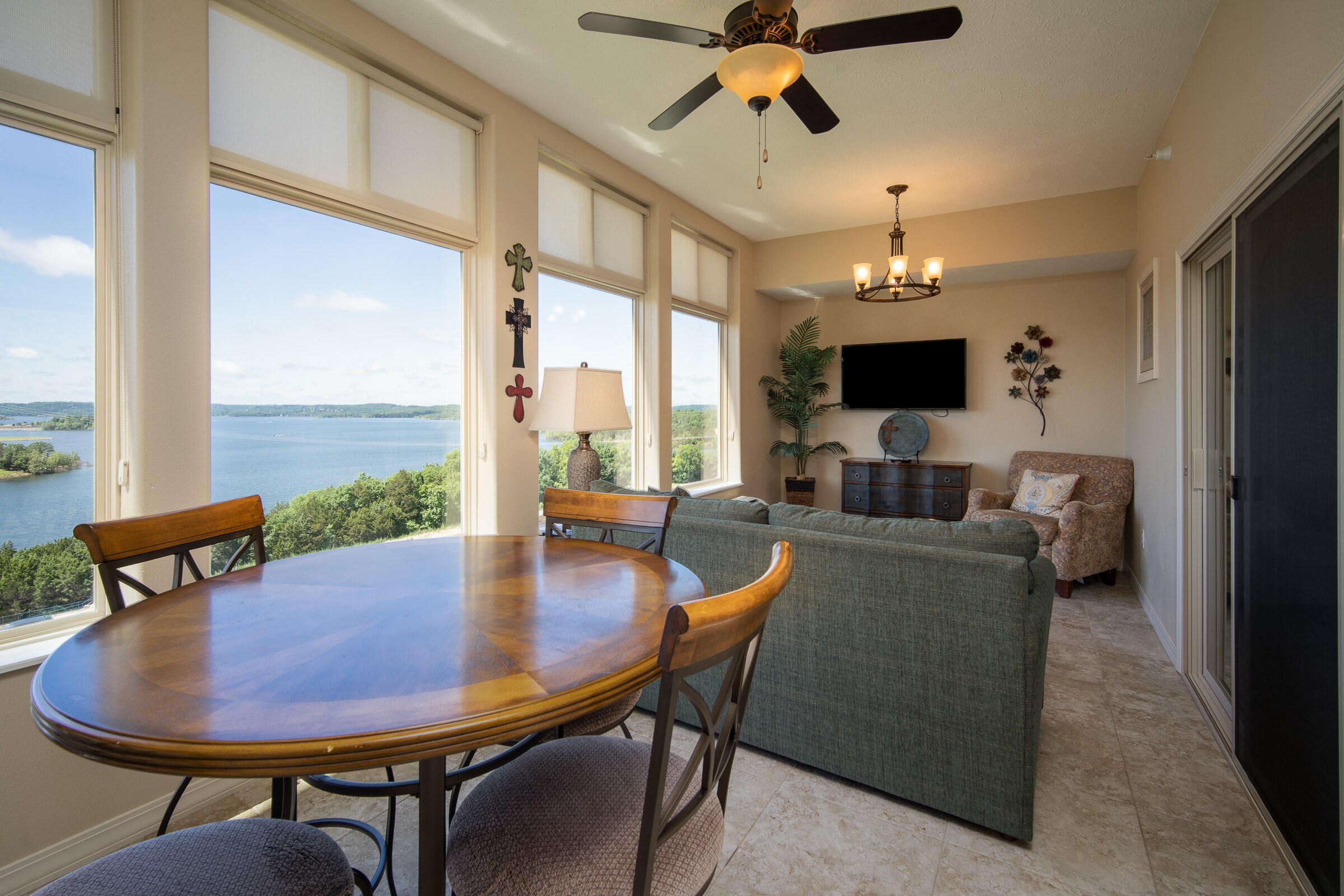 All-Season Sunroom with View of Table Rock Lake