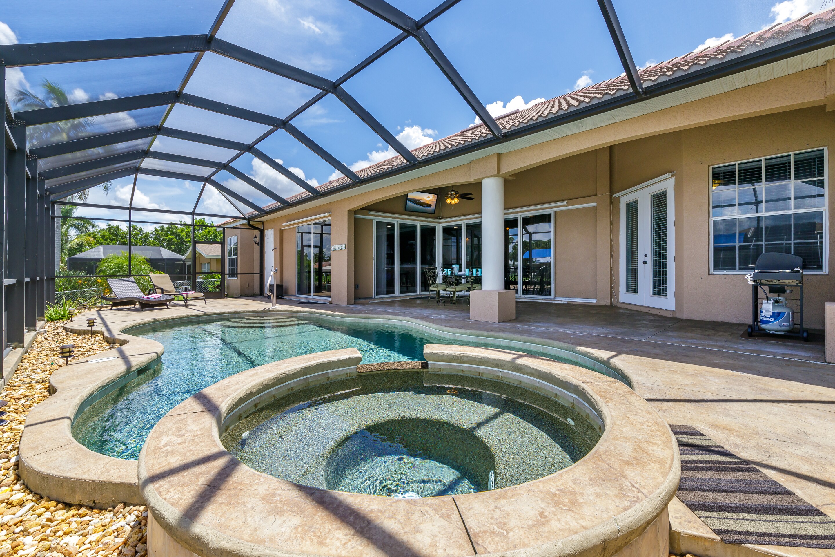 Private heated pool and spa vacation rental