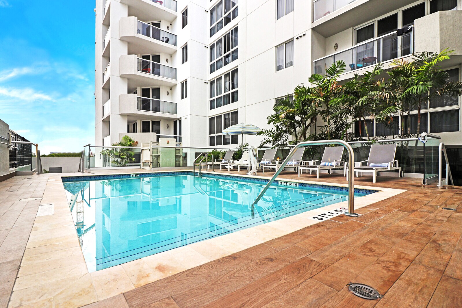 Unwind on a lounger with your favorite glass of wine or take a dip in the pool.
