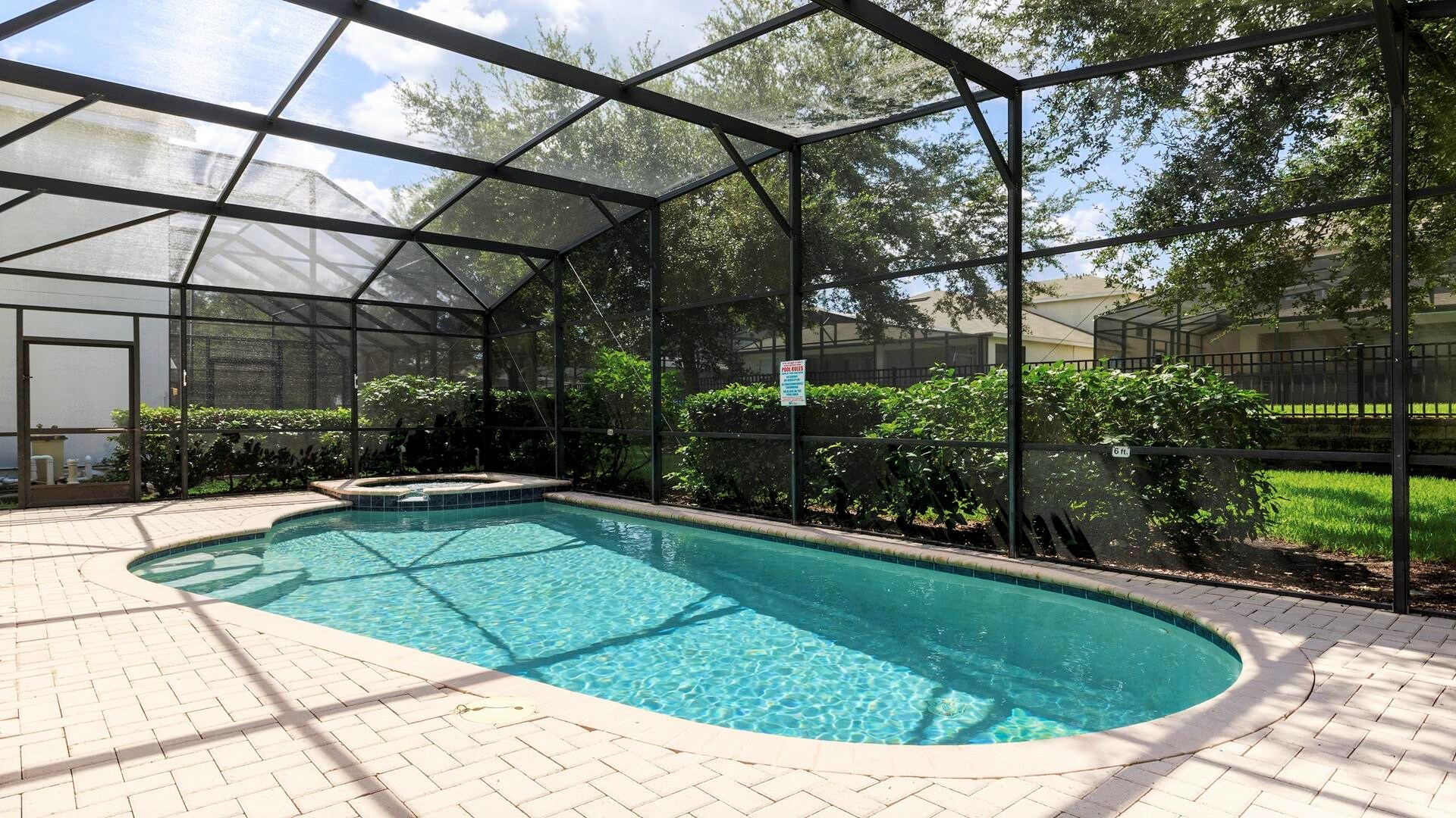 Relax in your very own south facing private pool and spa!