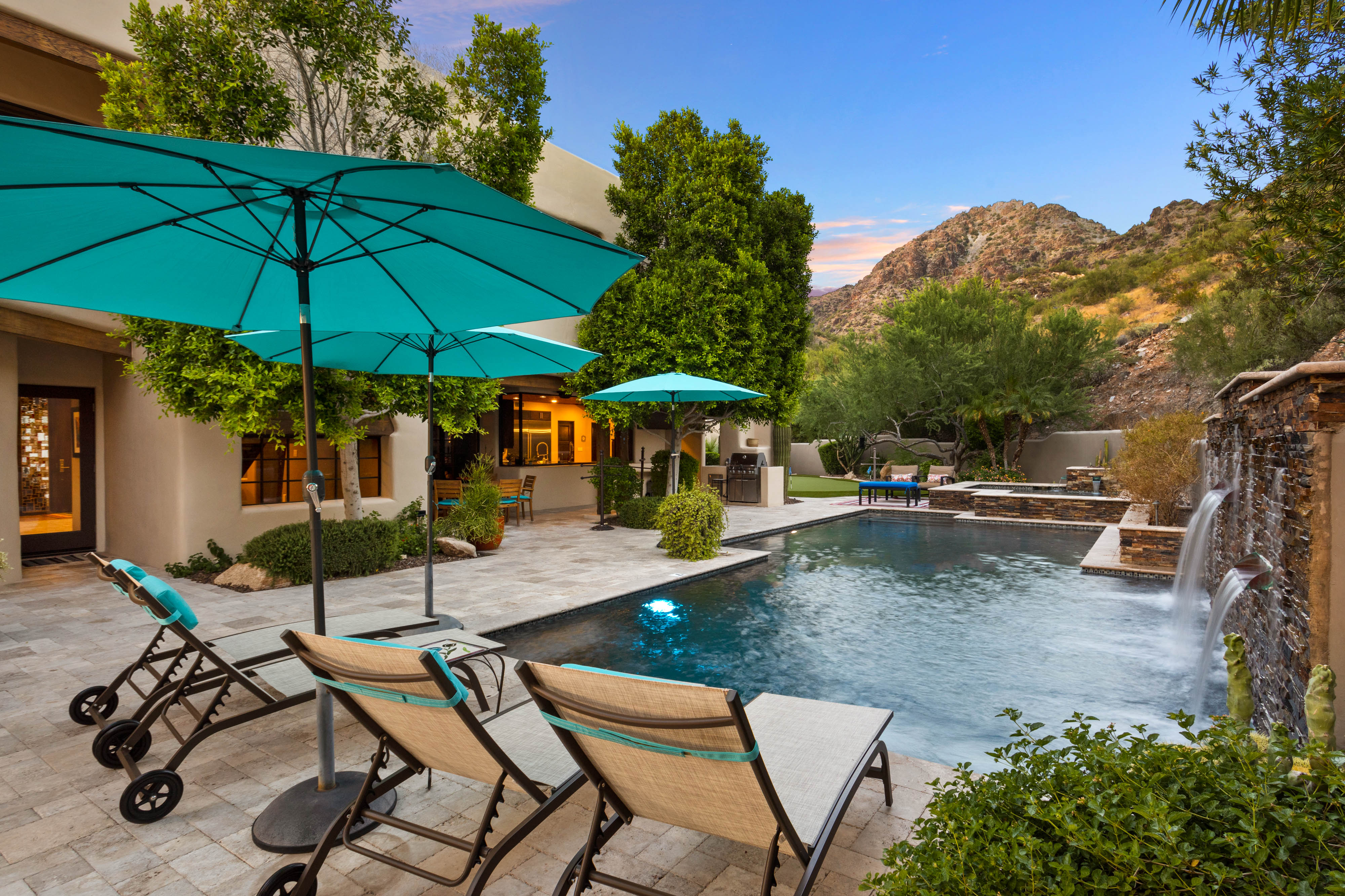 Relax By The Pristine Poolside w/ Views in Background!