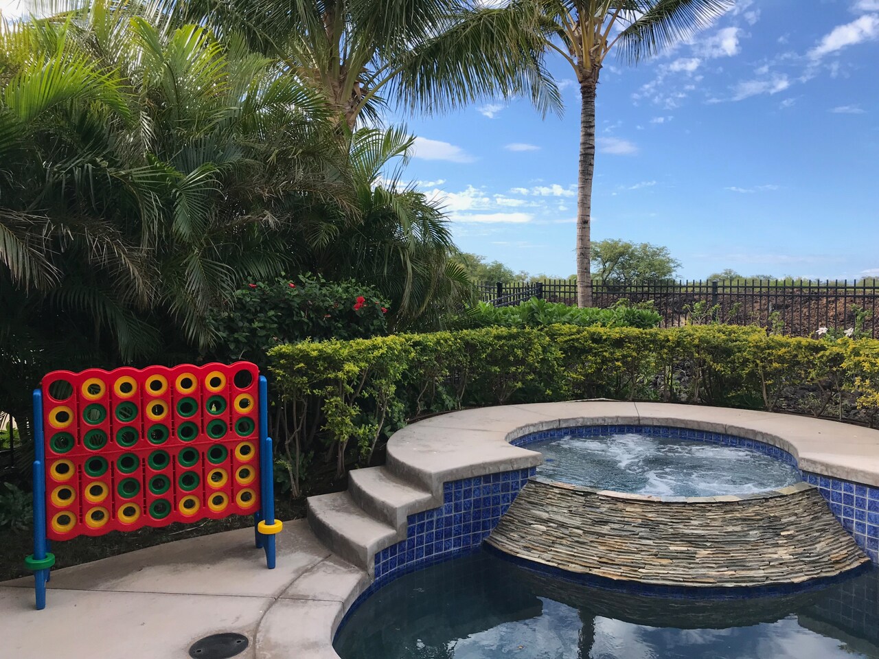 Play a BIG game of Connect 4 by the pool!