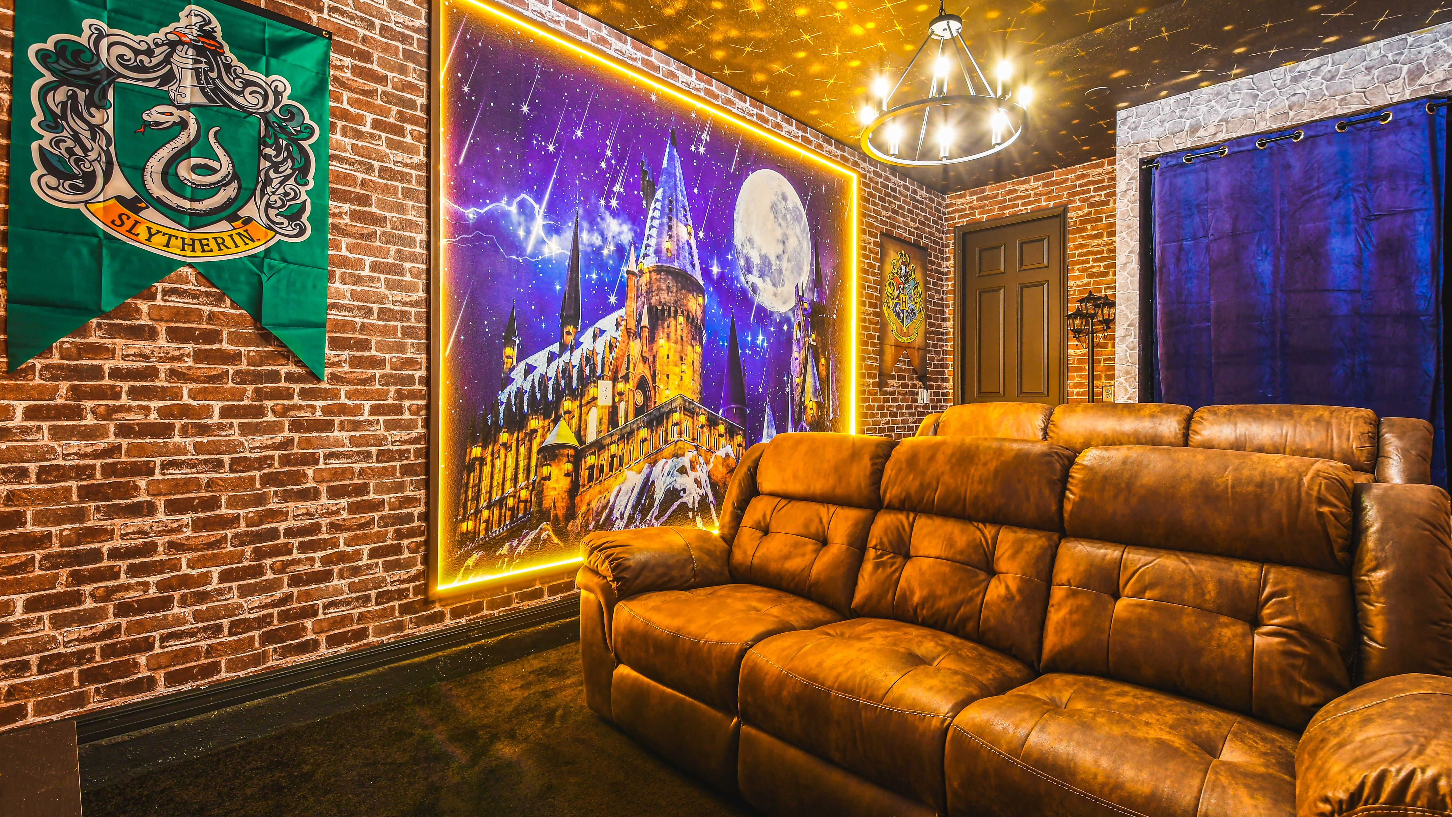 Watch a movie or two with your family in the comfortable theater room