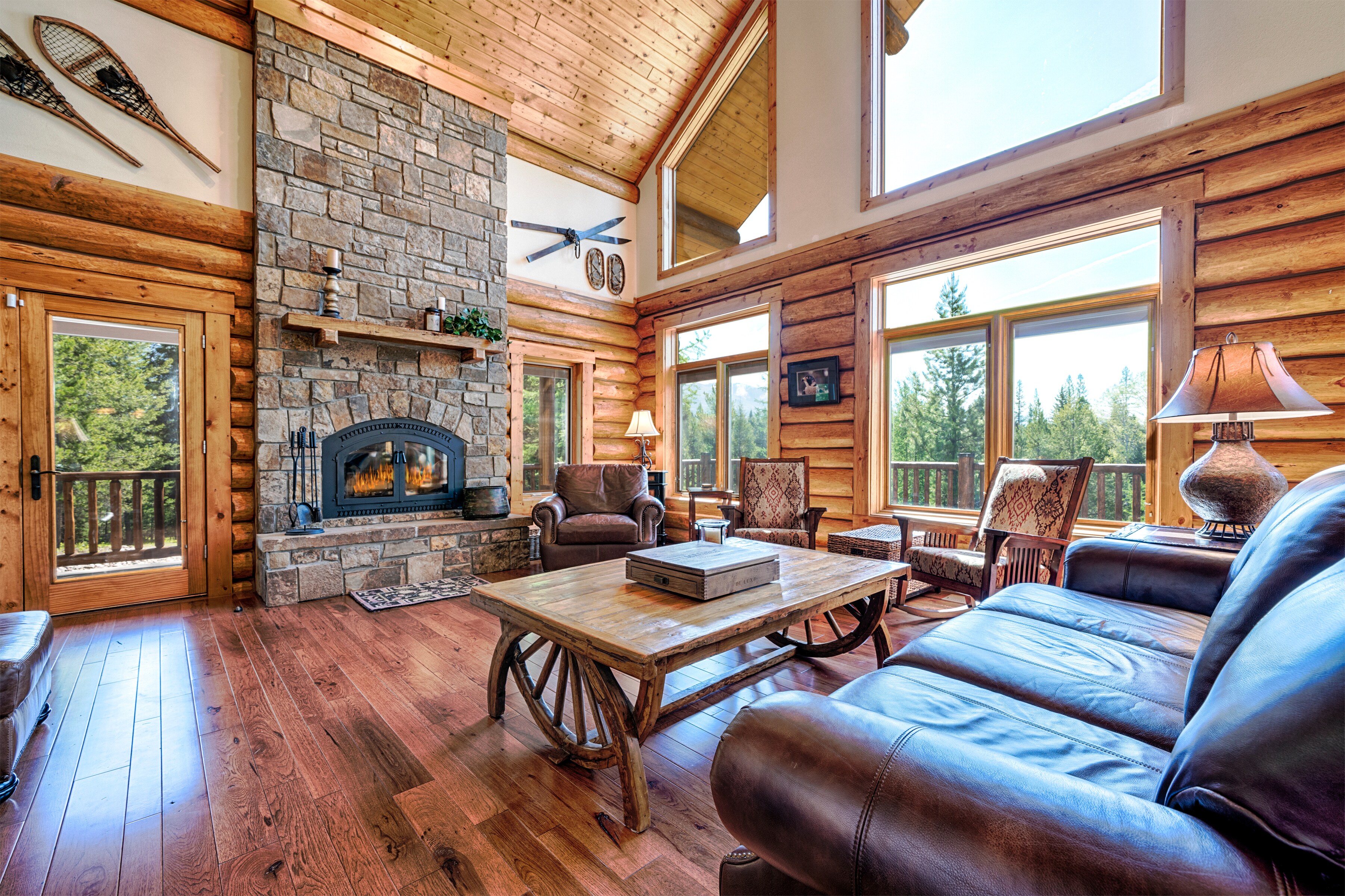Vaulted ceilings, stone fireplace, what more can one desire!