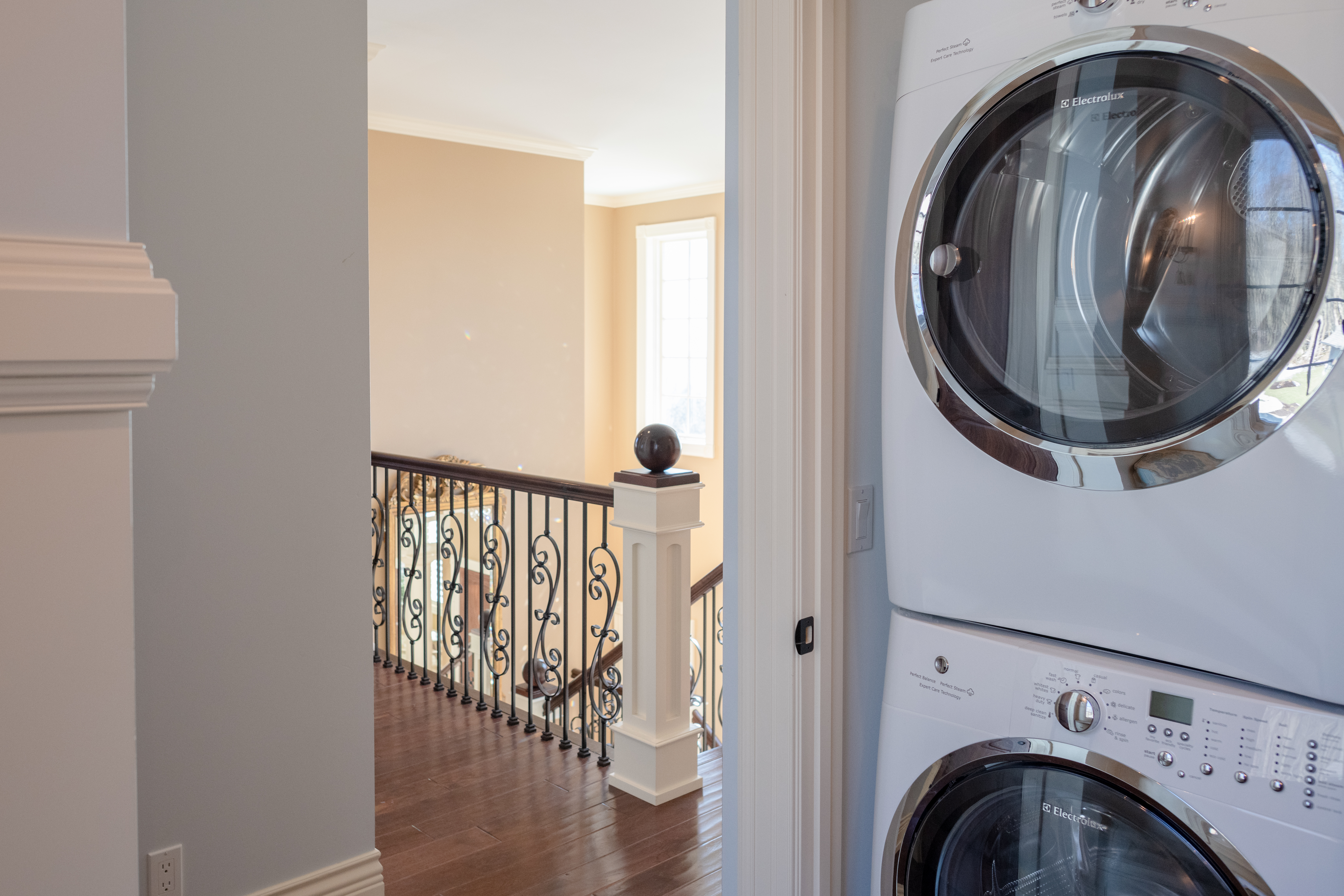 Second floor washer and dryer.